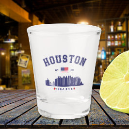 Copo De Shot Houston Skyline in Modern Style