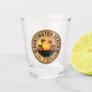 Copo De Shot Huntington Beach California Retro Sunset 60s