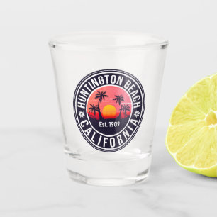 Copo De Shot Huntington Beach California Retro Sunset Souvenirs