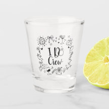 Copo de Shot 'I Do Crew' Favor de Festa de Despedi