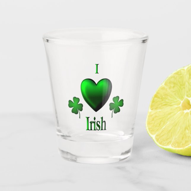 Copo De Shot I Heart Irish (Frente)