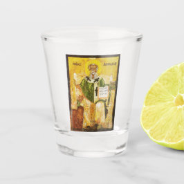 Copo De Shot Ícone Ortodoxo de São Atanásio de Alexandria
