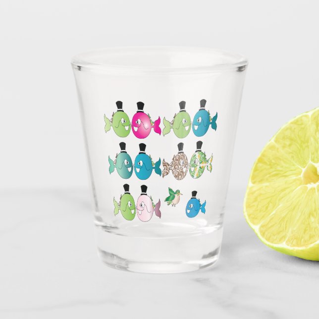 Copo De Shot Il pesce che amava l' uccellino (Frente)