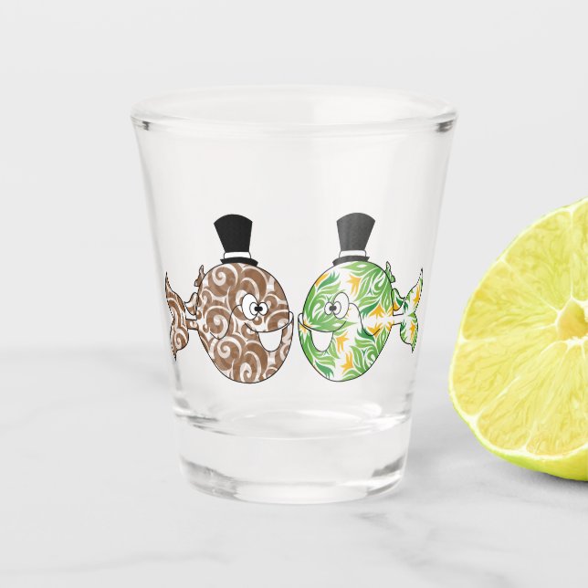 Copo De Shot Il pesce che amava l' uccellino (Frente)