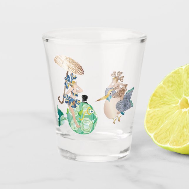Copo De Shot Il pesce che amava l' uccellino (Frente)