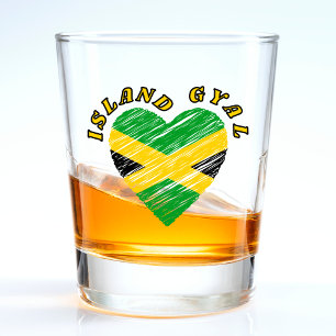 Copo De Shot Ilha Gyal Jamaica Heart Caribe