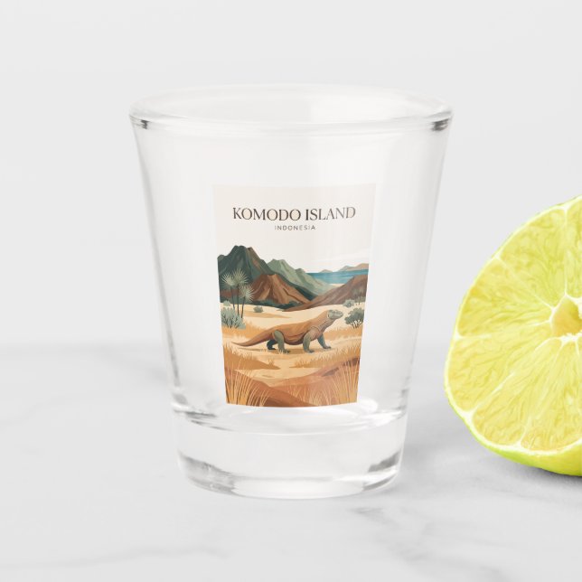 Copo De Shot Ilha Komodo Indonésia (Frente)