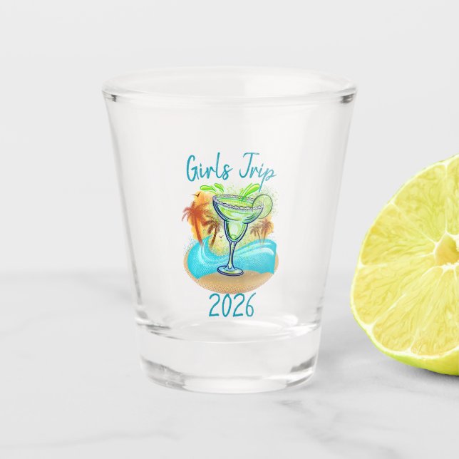 Copo De Shot Ilha Tropical Personalizada (Frente)