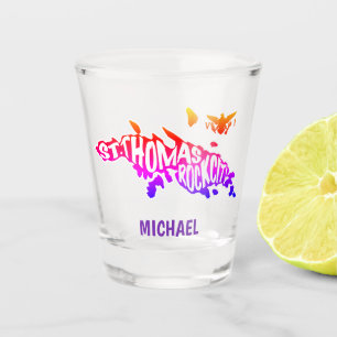 Copo De Shot Ilhas Virgens Thomas "Rock City" Sunset