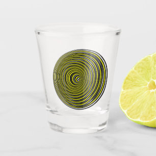 Copo De Shot Ilusão óptica 3D dupla face toma uma foto de limão