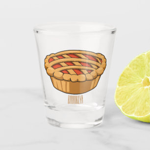 Copo De Shot Ilustração de desenho animado