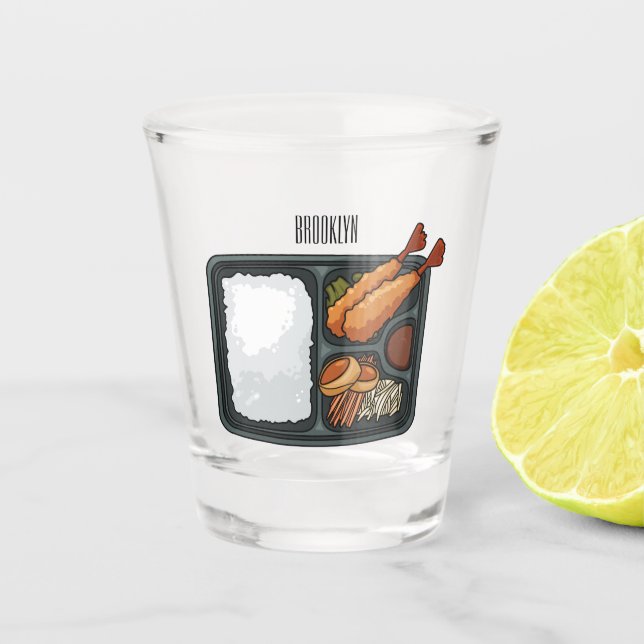Copo De Shot Ilustração de desenho animado de Bento (Frente)