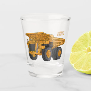 Copo De Shot Ilustração de desenho animado de caminhão Haul