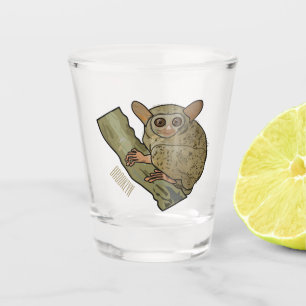 Copo De Shot Ilustração de desenho animado de Tarsier