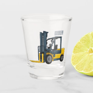 Copo De Shot Ilustração de desenho animado do empilhador