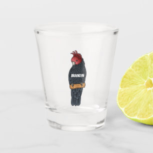 Copo De Shot Ilustração de desenho animado do pássaro cacatua g