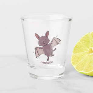Copo De Shot Ilustração de desenho animado voador de filhotes