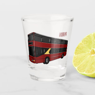 Copo De Shot Ilustração de desenho de barramento de dois andare