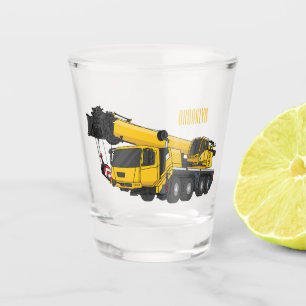 Copo De Shot Ilustração de desenho de caminhão de guindaste