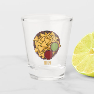 Copo De Shot Ilustração de desenho de Nachos