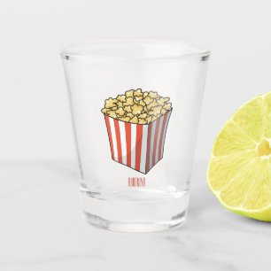 Copo De Shot Ilustração de desenho de pipoca