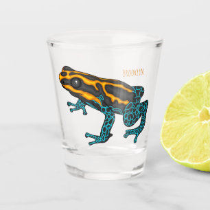 Copo De Shot Ilustração de desenho do sapo Dart Veneno