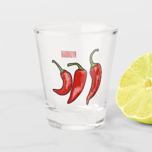 Copo De Shot Ilustração de desenho em chili