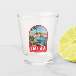Copo De Shot Ilustração de Espanha Ibiza Vintage