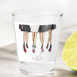Copo De Shot Ilustração de Moda de Despedida de Solteira na Cid