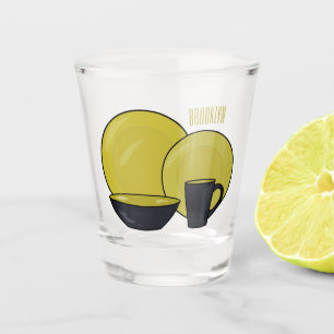 Copo De Shot ilustração do desenho de desenho de tabela