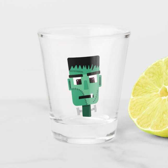 Copo De Shot Ilustração do Monstro de Frankenstein (Frente)