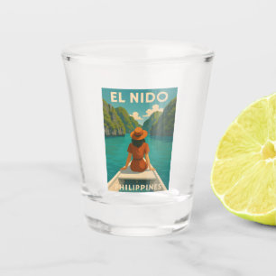 Copo De Shot Imagem censitária da Viagens vintage Retro El Nido