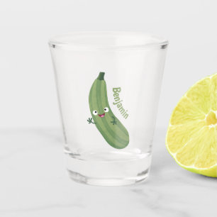 Copo De Shot Imagem de animação feliz da abobrinha