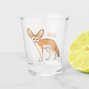 Copo De Shot Imagem de desenho animado de fennec fox