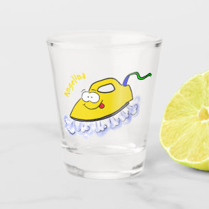 Copo De Shot Imagem engraçada da lavanderia de ferro