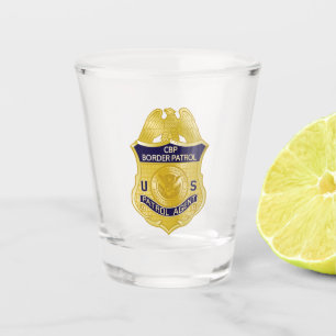 Copo De Shot Imigração de Crachá de patrulha de fronteira do