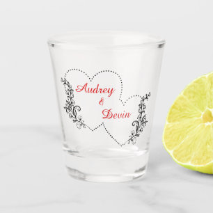 Copo De Shot Impressão Personalizada De Vidro De Casamento