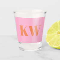Inicial Monogramática Personalizada Moderno Rosa L