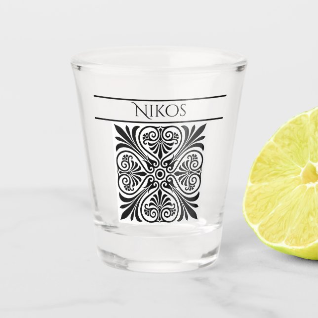 Copo De Shot Inspirado no Clássico Grego Personalizado  (Frente)