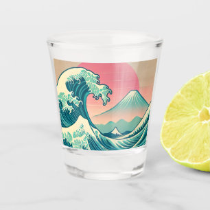 Copo De Shot Interpretação moderna da onda do Excelente