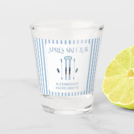 Copo De Shot Inverno Azul Depois do Esqui Festa de Despedida de