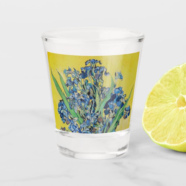 Copo De Shot Irises Vincent van Gogh (Frente)