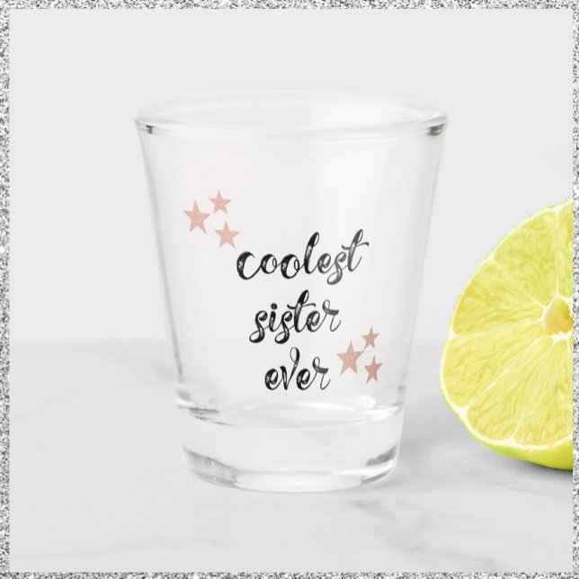 Copo De Shot Irmã Mais Fria Preta e Rosa Nunca (Criador carregado)