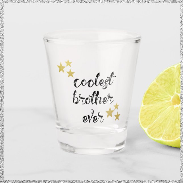 Copo De Shot Irmão mais Dourado e negro do mundo (Criador carregado)