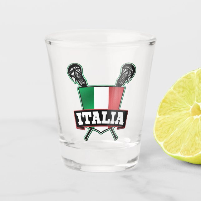 Copo De Shot Itália Flag Italia Lacrosse (Frente)