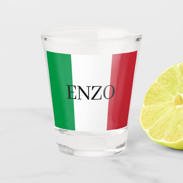 Copo De Shot Italy Flag Italian Pride Europe Country (Frente)