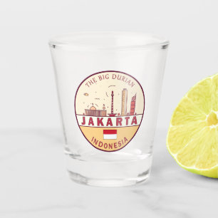 Copo De Shot Jakarta Indonesia Skyline Emblem