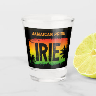 Copo De Shot Jamaicano IRIE Bandeira Rasta Colorida Tropical