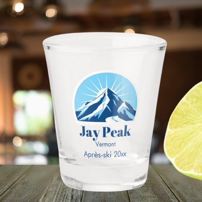 Copo De Shot Jay Peak Vermont EUA après-ski souvenir (Criador carregado)