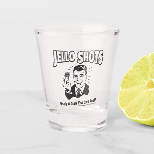 Copo De Shot Jello Shots: Beba que não pode Derramar (Frente)
